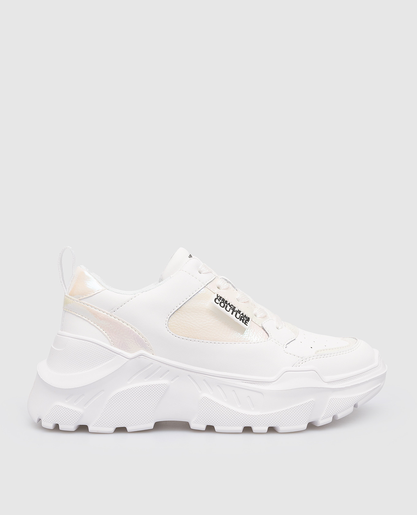 White leather Speedtrack sneakers