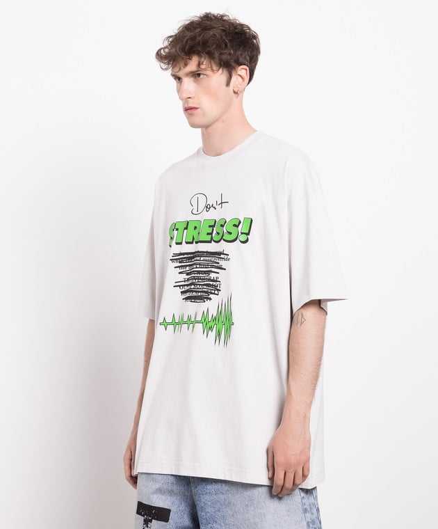 Vetements Gray t-shirt with a print UE54TR510W image 3