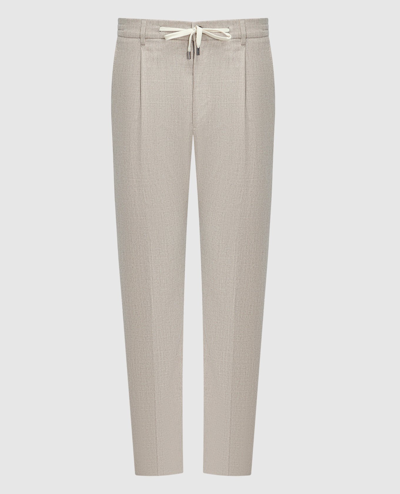 Anton-FSR beige wool and cashmere pants