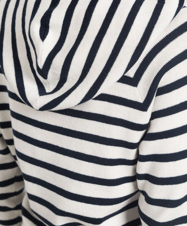 Max & Co MAHLER white striped hoodie MAHLER изображение 5