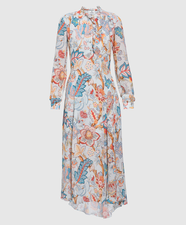 Etro Світло-блакитне плаття з квітковим принтом D192964257