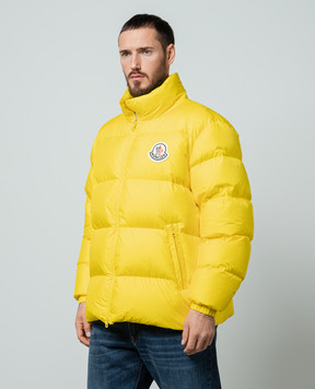 Moncler Желтый пуховик Citala с логотипом 1A000155396L