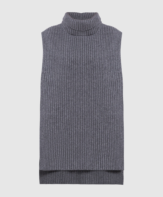 Jil Sander Gray vest made of wool J02NC0166J14511