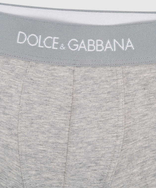 Dolce&Gabbana Children's set of gray hippie panties with a logo L4J701G7OCT изображение 3