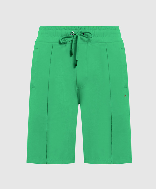 ISAIA Green shorts with logo MCP014J0333