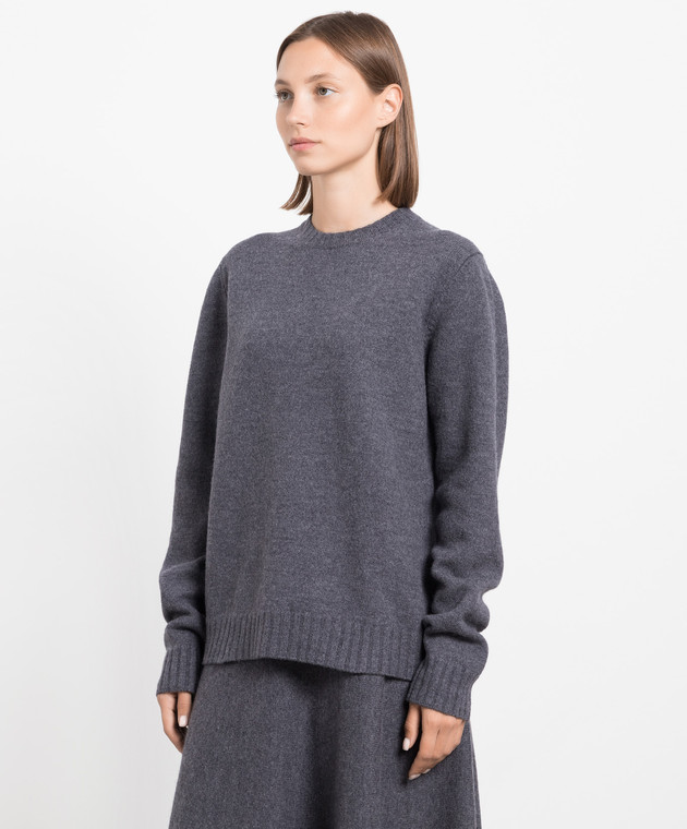 Jil Sander Gray cashmere sweater J02GP0043J14506 image 3