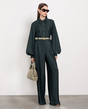 Bottega Veneta Зеленая блуза 708324V21J0