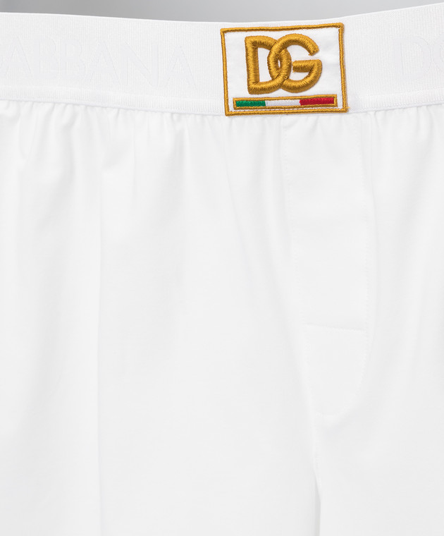 Dolce&Gabbana Білі труси з вишивкою логотипу M4D79JFUEB0 зображення 3