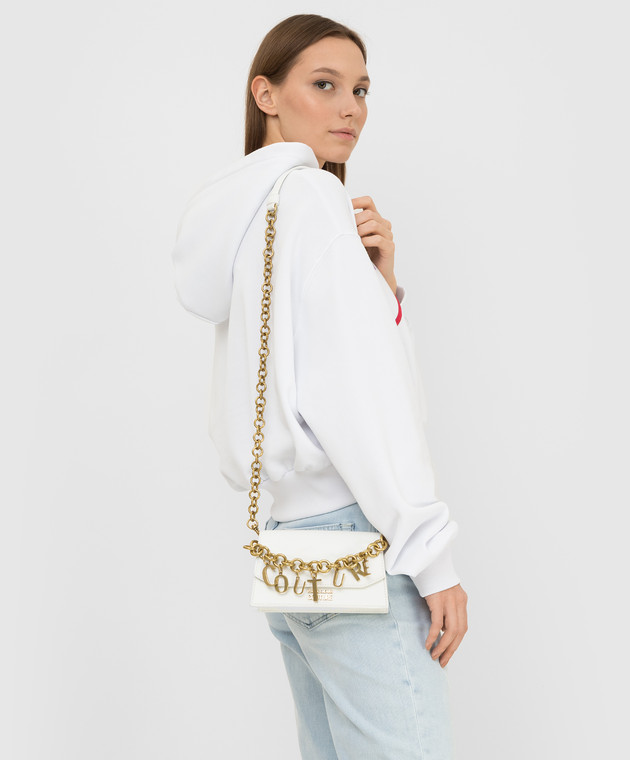Versace Jeans Couture Белая сумка мини с логотипом 72VA4BC2ZS063 изображение 2