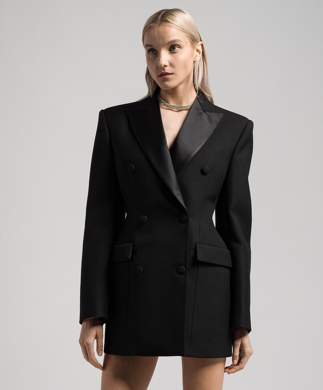 WARDROBE.NYC Чорна сукня-жакет з вовни W4053R14 зображення 3