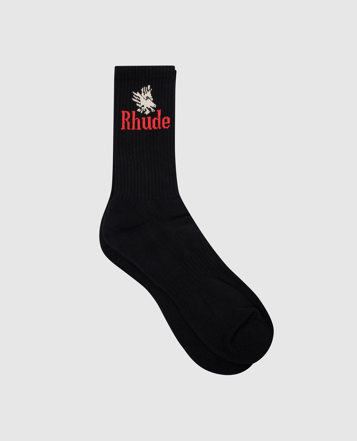 Black EAGLES socks with logo pattern