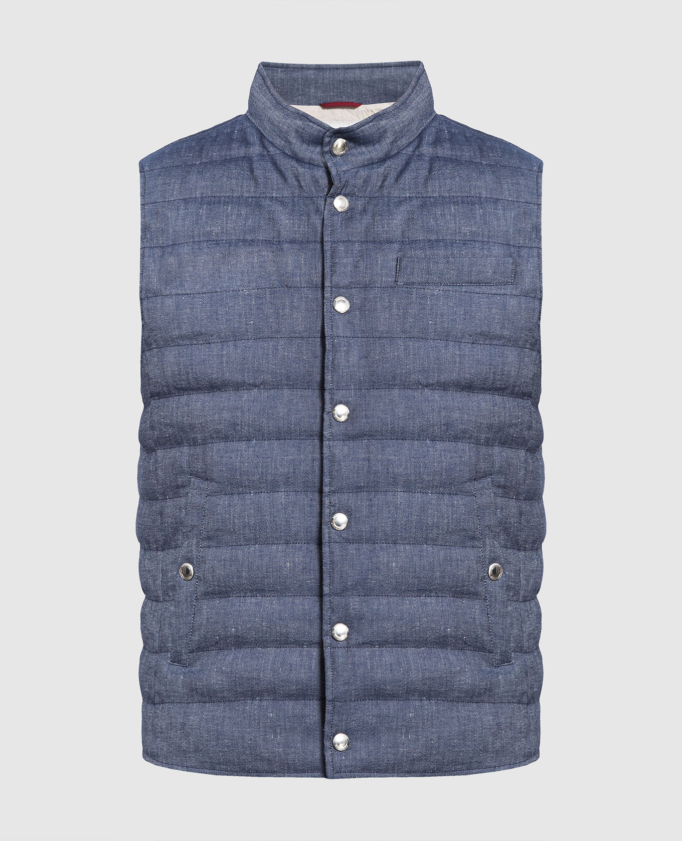 Blue down vest