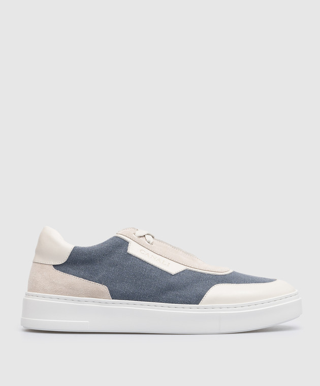 Canali Blue combined sneakers RC00793191235