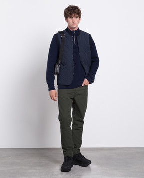 A.P.C Синий стеганный жилет Silas COETZH02846