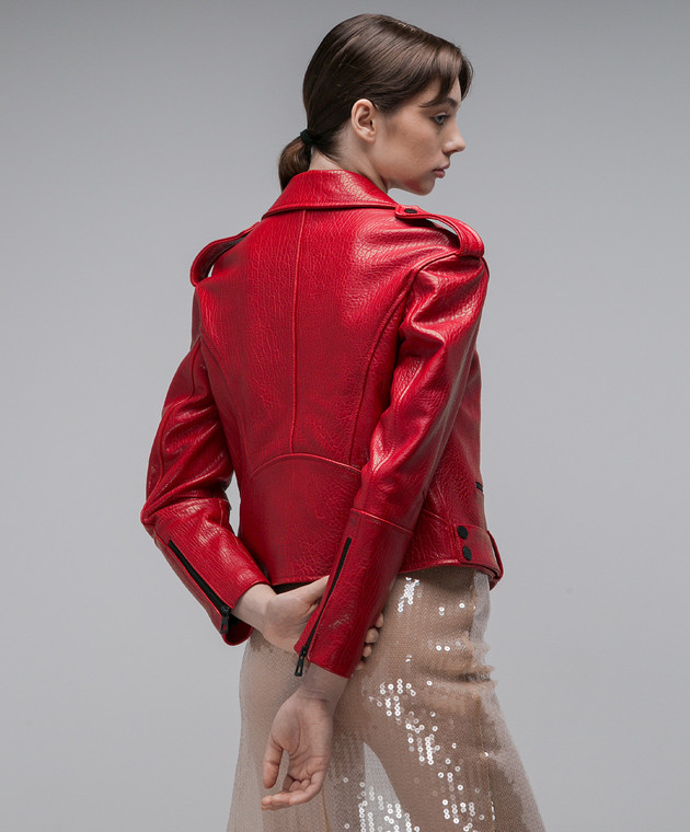 Babe Pay Pls Красная кожаная косуха с тиснением 2307ARIZONARED изображение 4