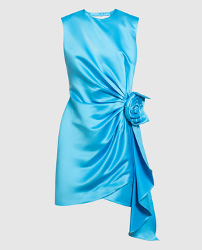 Twin Set Actitude Голубое платье с аппликацией 232AP2022