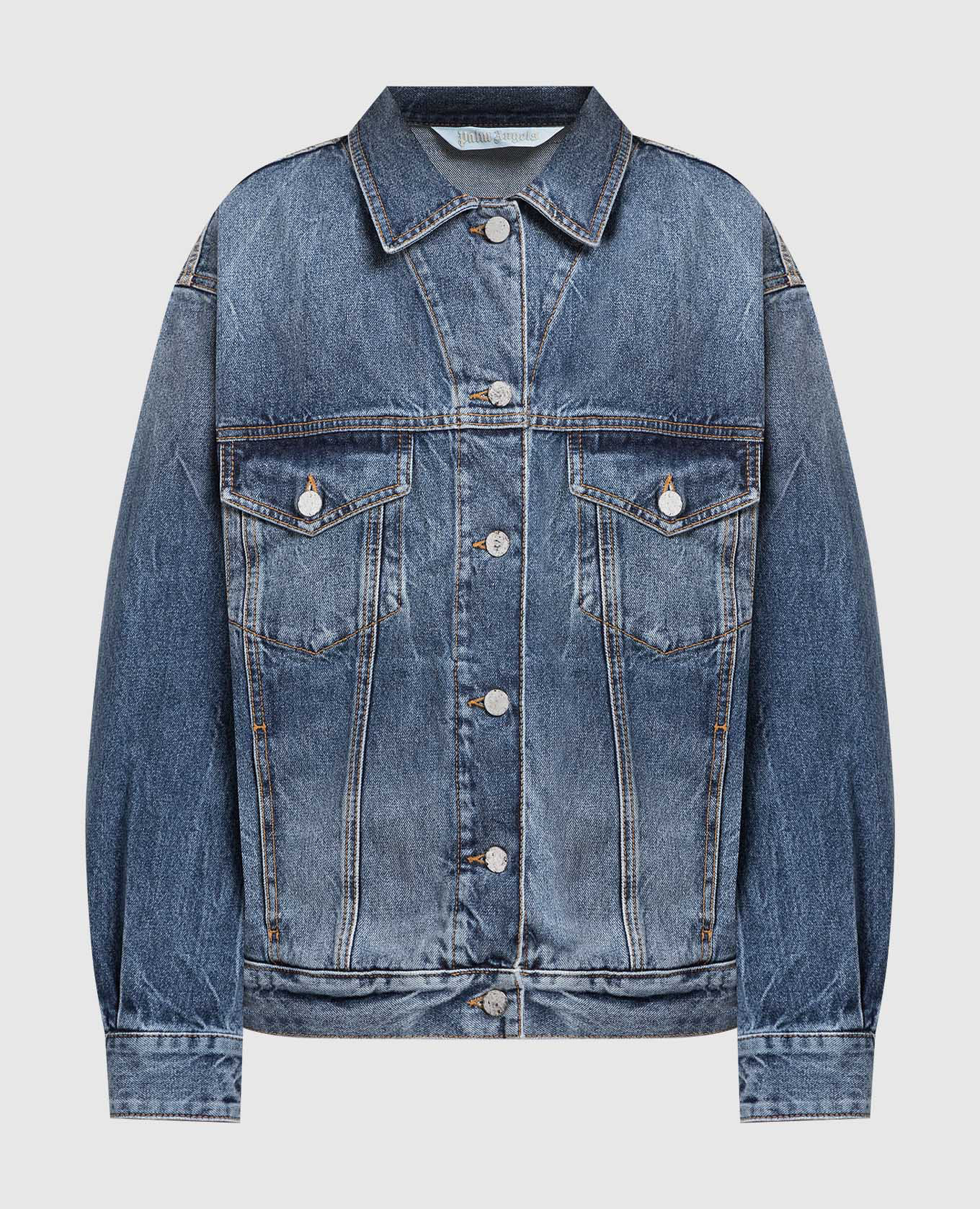 

Синяя джинсовая куртка Raw Patch, Синий, Джинсовые куртки