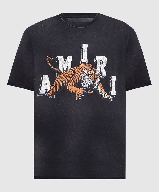 AMIRI - Gray logo t-shirt with a vintage effect PF23MJG006 - buy