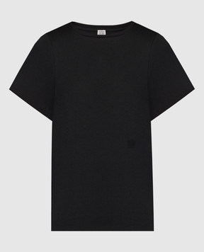 Toteme Черная футболка с логотипом 211439770