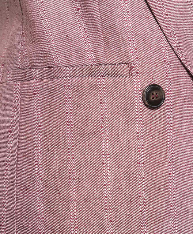 Max & Co Burgundy double-breasted striped jacket OPUS image 5