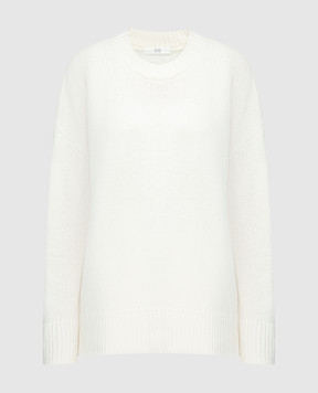 CO Білий светр з кашеміру 7682CMR