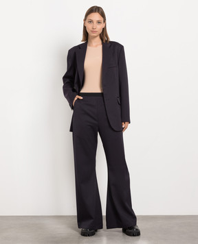 Maison Margiela MM6 Сині штани кльош S52KA0448S47848