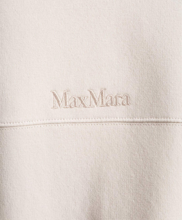 Max Mara MAGNETE beige hoodie with contrasting inserts MAGNETE изображение 5