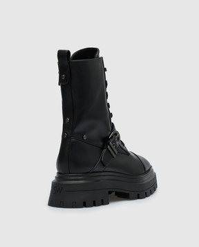Stuart Weitzman Чорні шкіряні черевики Bedford SF022