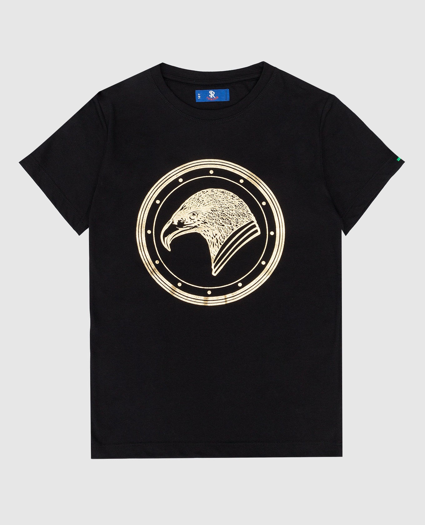 

Детская черная футболка с принтом логотипа, Черный, Футболки