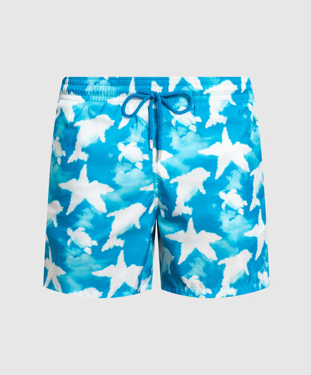 Vilebrequin Mahina blue printed swim shorts MAHC3J06