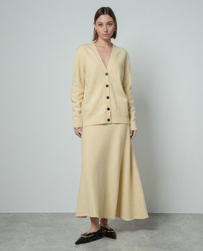 Jil Sander Жовта спідниця з вовни J02MA0024J14506