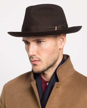 Borsalino Коричневий капелюх  Federico 390054