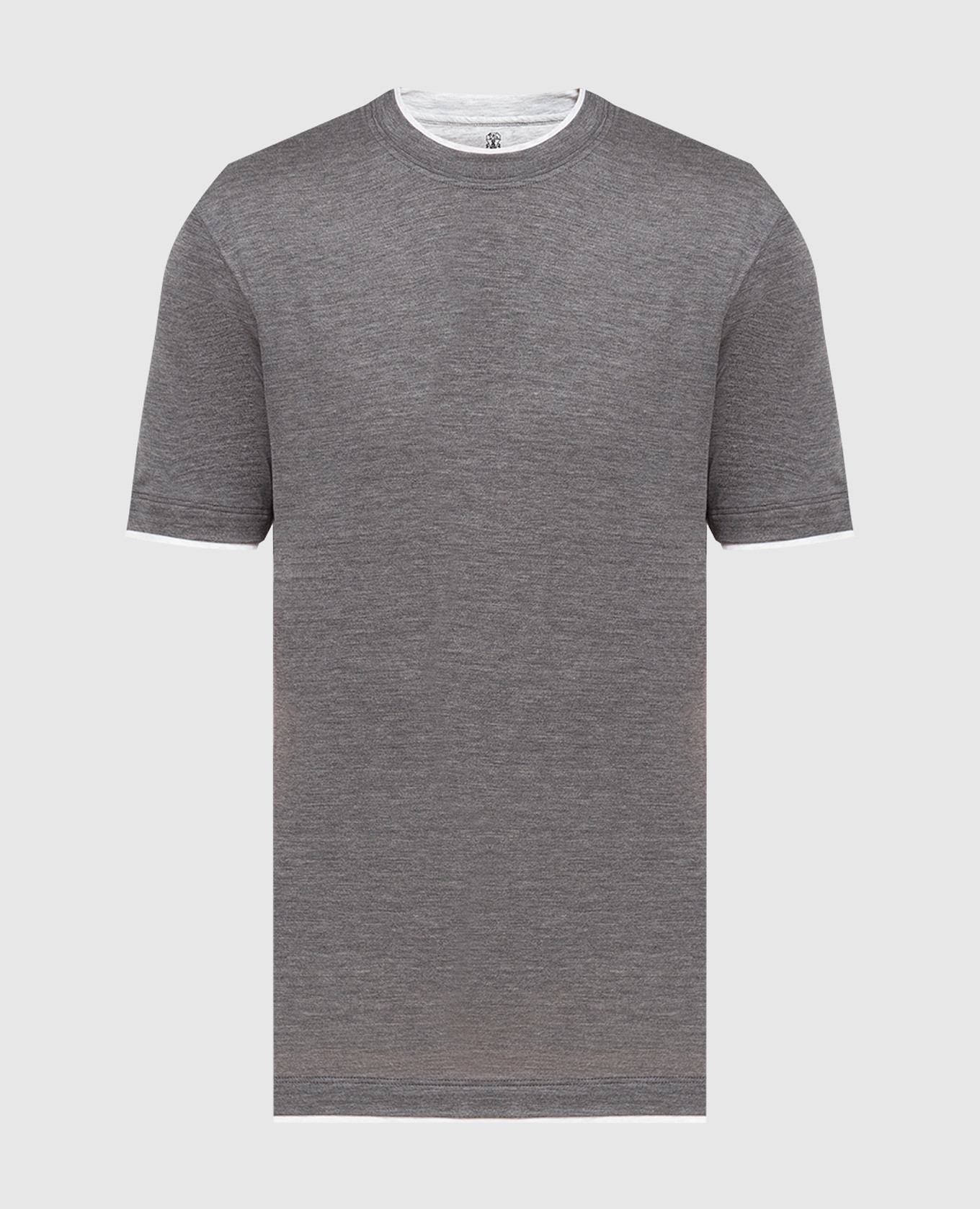 Gray layered t-shirt
