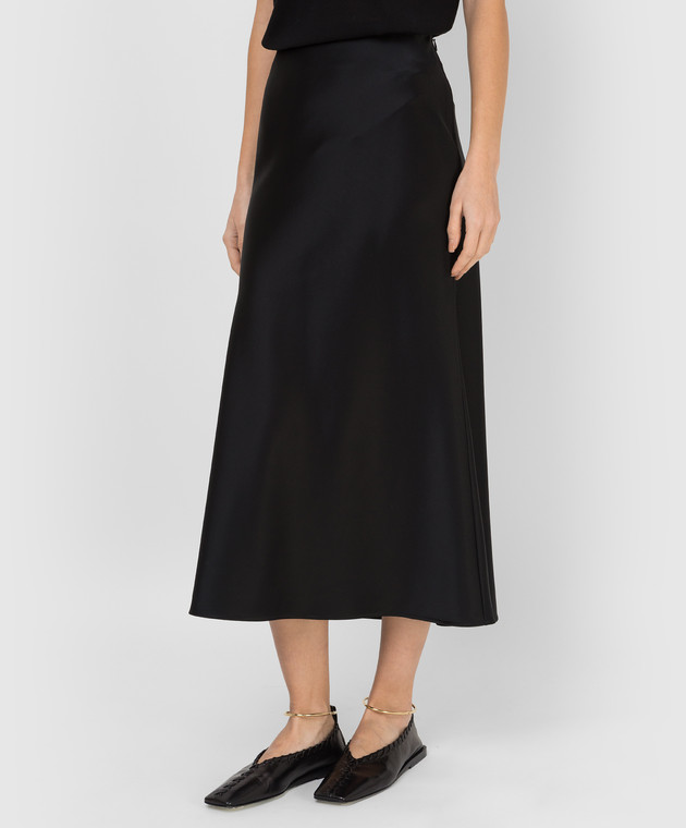 Toteme Чорна спідниця міді 221318705 зображення 3