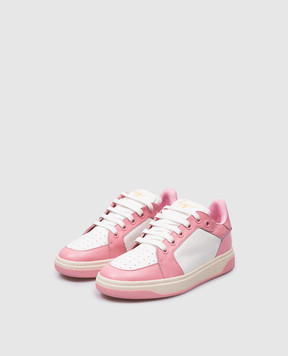 Giuseppe Zanotti Рожеві шкіряні кросівки Arena RS40006