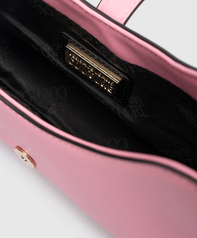 Versace Jeans Couture Розовая сумка-хобо с пряжкой в стиле барокко 74VA4BFSZS412 изображение 4