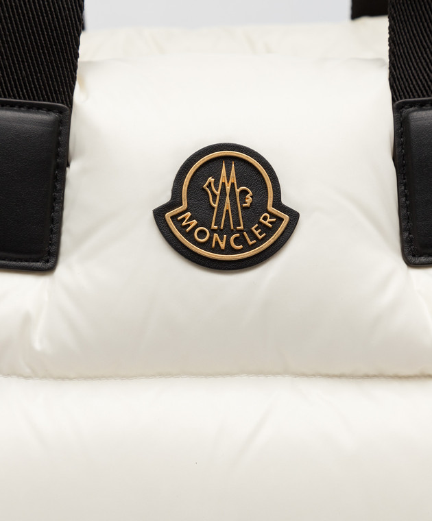 Moncler - Белая стеганая сумка-тоут Caradoc 5D00005M2176 купить в
