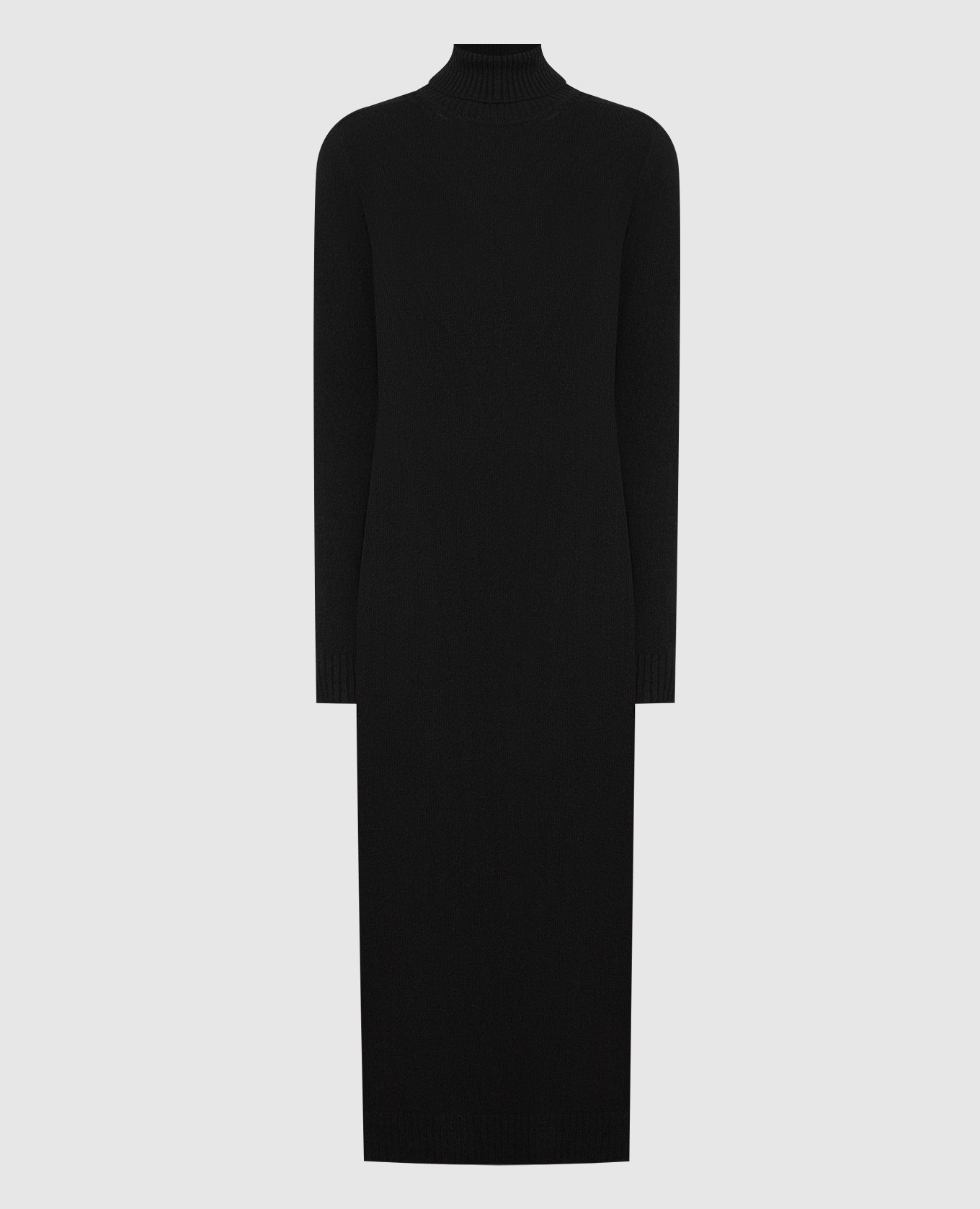 Black cashmere dress