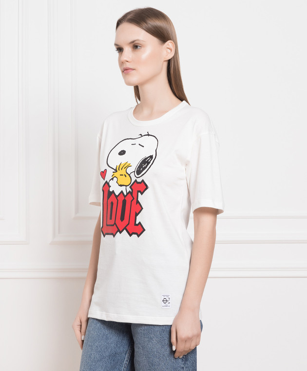 Philosophy di Lorenzo Serafini White t-shirt with a Peanuts print J07050744 изображение 3