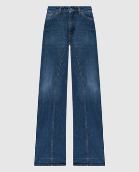 Victoria Beckham Сині джинси кльош 1423DJE005007B