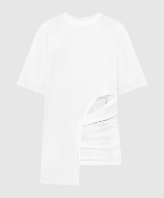 Gauchere White t-shirt with curly cuts M12317161325 image 5