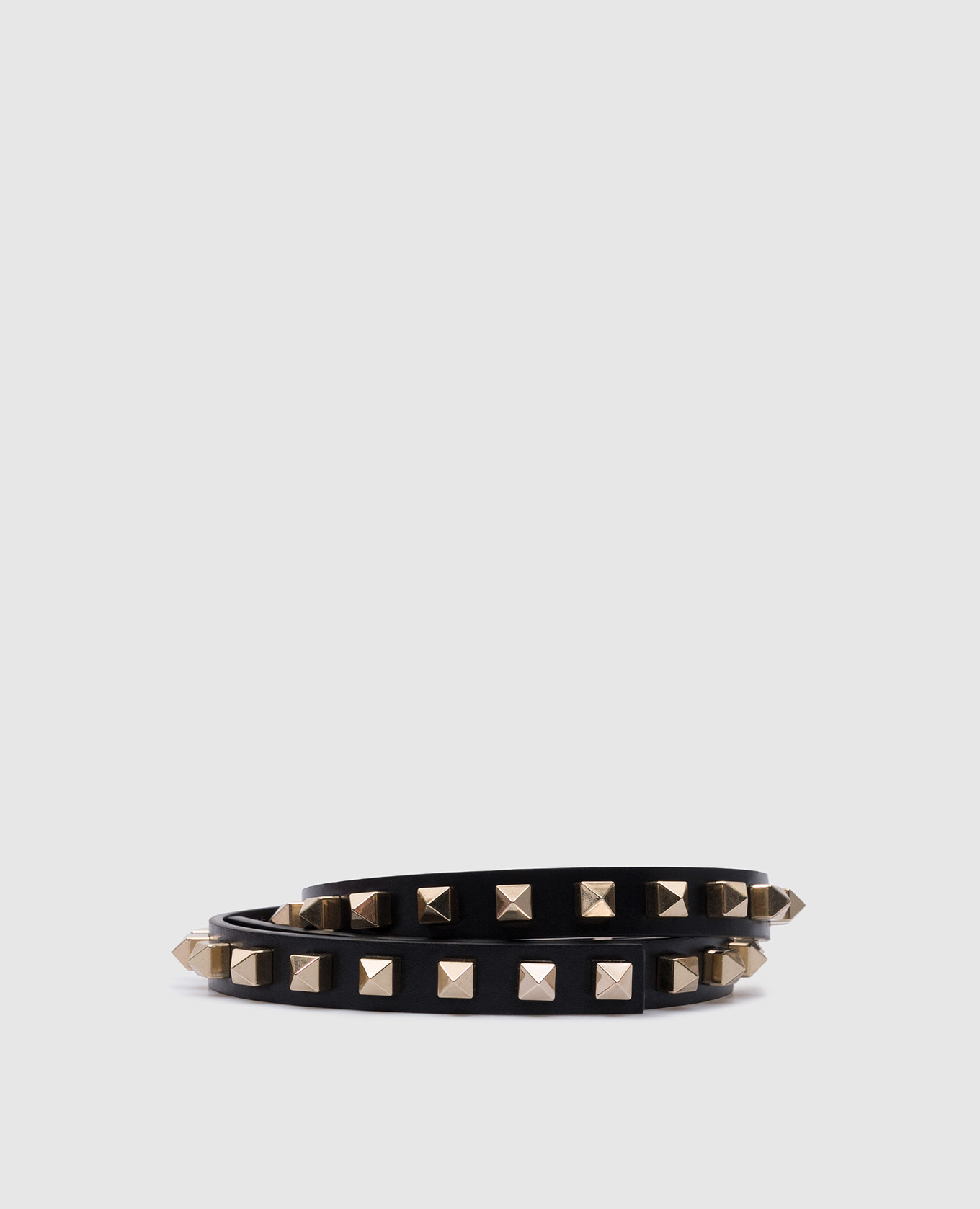 

Черный кожаный пояс Rockstud с заклепками., Ремни