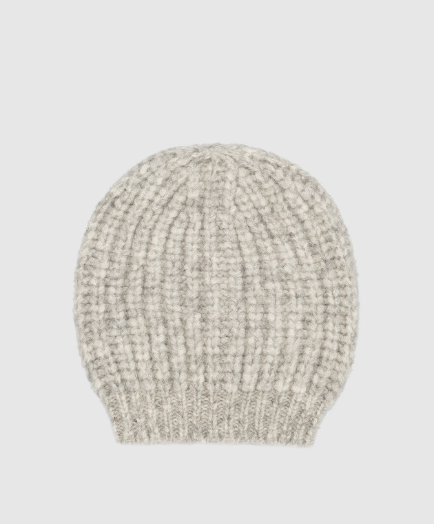 Peserico Gray cap in a textured pattern S36150F0309196