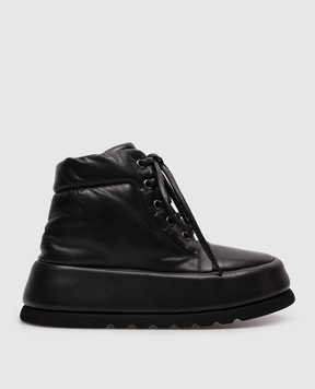 Marsell Черные кожаные ботинки MW7065092