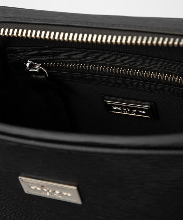 Kiton Черная кожаная сумка UBMESSN00815 изображение 4