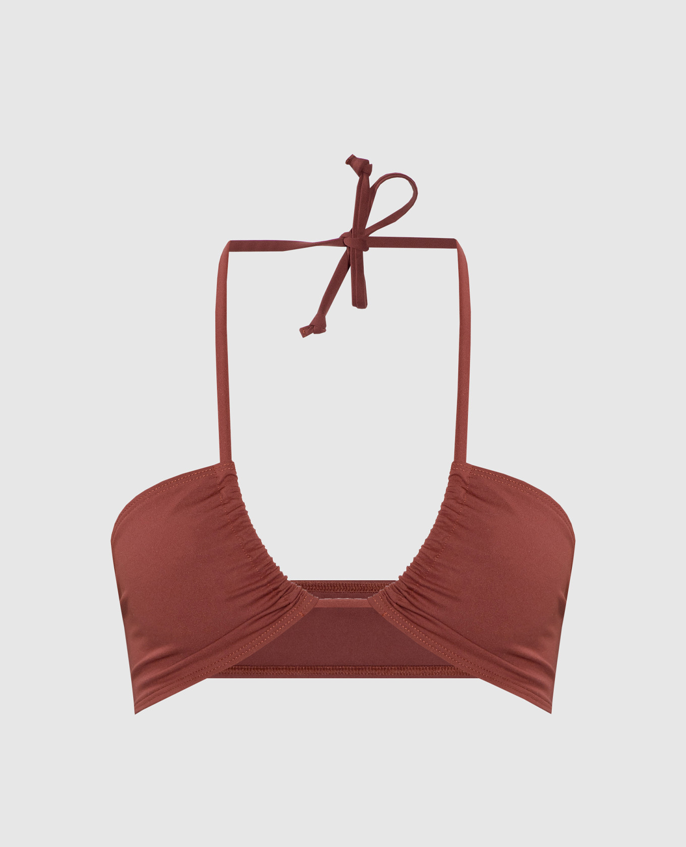 Brown bodice from a swimsuit