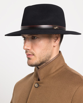 Borsalino Чорний капелюх Country 160001