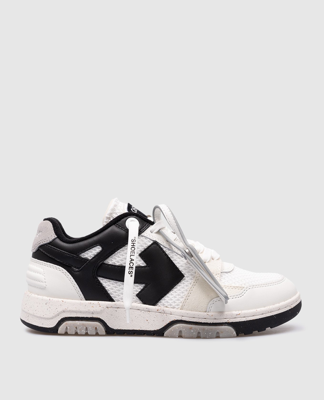 White Slim Out Of Office combo sneakers with logo
