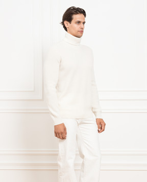 Brunello Cucinelli Белый гольф из кашемира M2229503