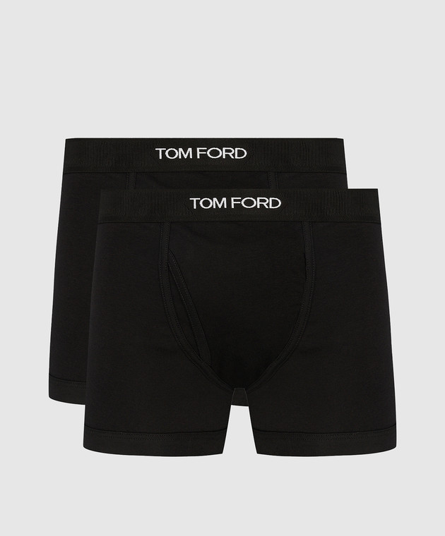 Tom Ford Set of black boxer briefs with logo T4XC31040